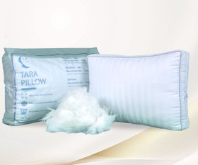 تصویر بالش هتلی میکروژل ضد باکتری و ماندگار بالش دیواره دار ۱۴۰۰ گرم 