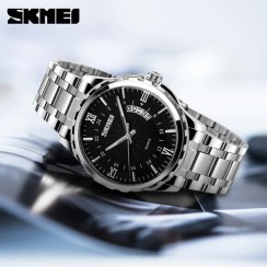 تصویر ساعت مچی عقربه‌ای مردانه اسکمی مدل 9069SIBK 