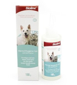 تصویر ژل بهداشتی دندان بیولاین برای گربه‌ها و سگ‌ها 100 گرم برند bioline Bioline Dental Hygiene Gel For Cats & Dogs 100g