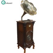 تصویر گرامافون مبله آنتیک چهارکاره ۲۲۱۵ Gramophone antique 2215