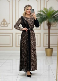 تصویر ماکسی پلنگی آیوا سایز ۴۴ تا ۵۰ 