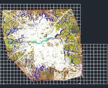 تصویر نقشه اتوکد جامع شهری- طرح تفصیلی شهر بانه 
