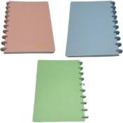 تصویر دفترچه یادداشت سیمی 80 برگ senmu 