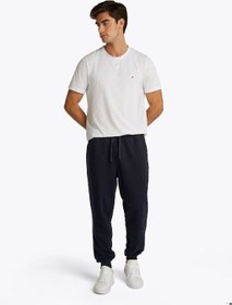 تصویر شلوار راحتی مردانه از جنس تری، کتان، آبی برند Tommy Hilfiger Men's Essential Terry Sweatpants - Cotton, Blue