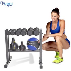 تصویر رک دمبل و اکسسوری خانگی Dumbbell rack and home accessory NS6002 