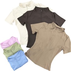 تصویر تیشرت اسپندکس تمام زیپ کد10800600 