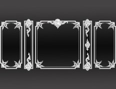 تصویر قاب بندی دیوار طرح Z 