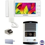 تصویر پکیج آیفون تصویری الکتروپیک مدل 1294 با مانیتور ۷ اینچ و حافظه دار 