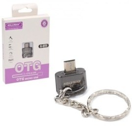 تصویر مبدل OTG microUSB به USB کلومن مدل K-OT11 K-0T11 OTG microUSB to USB converter