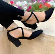 تصویر کفش پاشنه بلند زنانه افروز جنس سوئیت سایز ۳۷ الی ۴۰ 