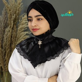 تصویر حجاب یقه مجلسی کد ۳۸۸۸ 