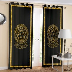 تصویر پرده چاپی اسپرت طرح لوگو ورساچه کد R1182 