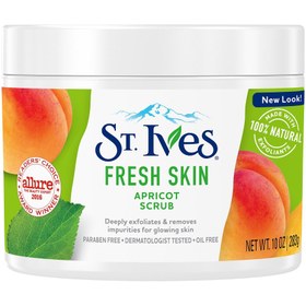 تصویر اسکراب پوست St. Ives مدل Apricot And Peach ‫پاکسازی کننده کامل پوست حجم 283 گرم 