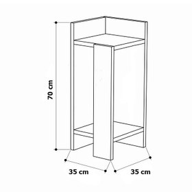 تصویر میز پاتختی مدل 625 کن مدل 400559 