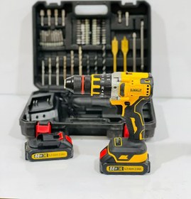 تصویر دریل شارژی ۹۸ولت براشلس دیوالت مدل سه نظام اهنی13mm88v Dewalt