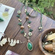 تصویر گردنبند سنگ مالاکیت 