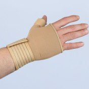 تصویر مچ کف بند شست دار نئوپرن کرم آدور سایز اسمال Cream small neoprene thumb strap wrist