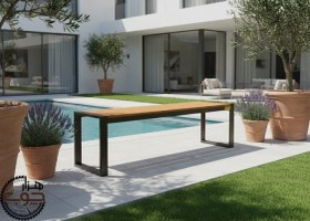 تصویر نیمکت چوب ترمو مدل رُما Roma 