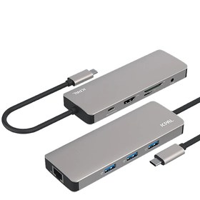 تصویر هاب یو اس بی جی سی پال 9 پورت JCPAL USB-C hub JCP6179 with 9 ports