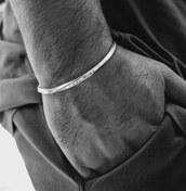 تصویر بنگل نقره حک معجزه من 