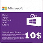تصویر گیفت کارت 10 دلاری مایکروسافت 