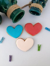 تصویر کوکی آیسینگ طرح قلب 