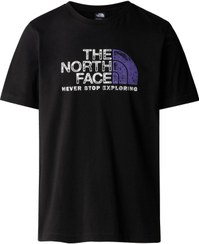 تصویر تی‌شرت مشکی مردانه مدل M S/s Rust 2 NF0A87NWJK31 برند the north face M S/s Rust 2 Tee Men's Black Tshirt NF0A87NWJK31