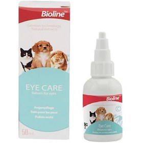 تصویر قطره نظافت چشم حیوانات خانگی بیولاین – Bioline Eye Care Cat 