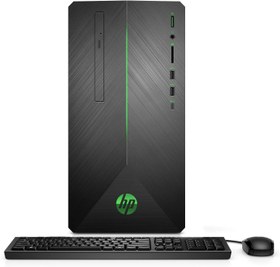 تصویر HP Pavilion Gaming Desktop Core i5-9400F، GeForce GTX 1660 Ti 6 GB GDDR6، 32 GB RAM، 512 GB SSD 2TB SSHD، Hexa-Core تا 4.10 گیگاهرتز، RJ-45 LAN، USB-C، بلوتوث، Wi-Fi، DVD-RW ، برنده 10 