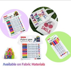 تصویر ماژیک پارچه ۱۲ رنگ 