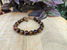 تصویر دستبند سنگ مردانه چشم ببر Stone accessory