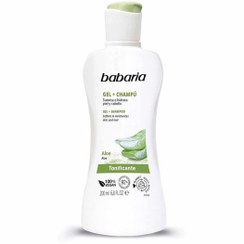 تصویر شامپو سر و بدن باباریا babaria مدل آلوورا حجم 200 میل Softens & Moisturizes skin and hair babaria 200 ml