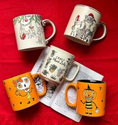 تصویر بیگ ماگ سرامیکی برجسته پیشی کریسمسی و هالووینی - ماگ كاكتوس و سبز 