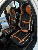 تصویر روکش صندلی طرح پاور تمام چرم (سفارشی) مناسب رنو ال 90 کد (L90-PWR) 