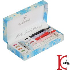 تصویر پک ساعت رنگی 6بند و 11حلقه رنگی 