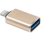 تصویر مبدل لایتنینگ OTG مدل GL-163 ا USB To Lightning OTG Adapter GL-163 USB To Lightning OTG Adapter GL-163