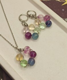 تصویر ست فلوریت طبیعی فلوریت رنگین کمانی برزیلی