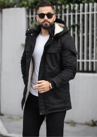 تصویر کاپشن مردانه DOXGER رنگ مشکی 