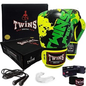 تصویر دستکش بوکس چرم TWINS مدل CANDY 