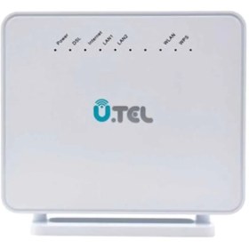 تصویر مودم یوتل VDSL2/ADSL2 بی سیم مدل V301 رنگ سفید 3سال گارانتی بدون قید و شرط افزاره 