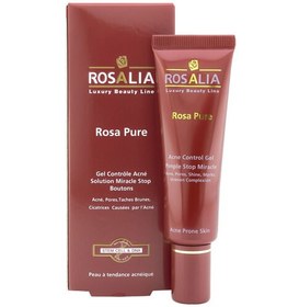 تصویر ژل ضد آکنه رزالیا مدل Rosa Pure حجم 30 میلی لیتر بیوتی مال 