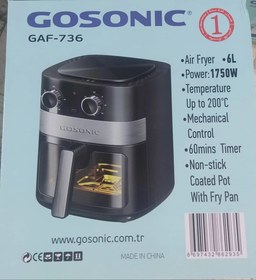 تصویر سرخ کن گوسونیک مدل GAF-736 Gosonic GAF-736 Air Fryer