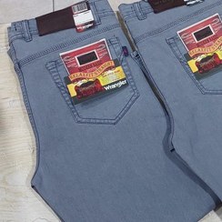 تصویر شلوار لی مردانه فاق بلند رنگ طوسی سایز ۴۸ و ۴۴ 