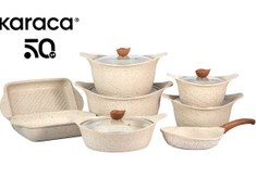 تصویر سرویس قابلمه گرانیتی کاراجا 