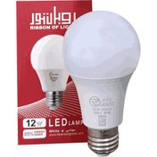 تصویر لامپ حبابی 12 وات ال ای دی روبان نور - بسته 1 عددی / افتابی / 12ماه 12 watt LED light ribbon bulb