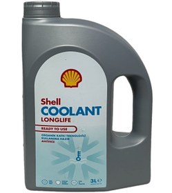 تصویر ضدیخ قرمز خنک کننده LONGLIFE 4 فصل ضدیت 3 لیتر شل اورحینال Shell 