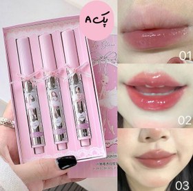 تصویر لیپ گلاس خیس طرح بالرین 