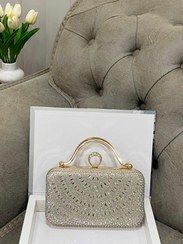 تصویر کیف زنانه مجلسی - طلایی 