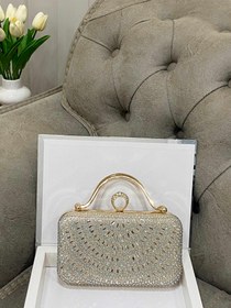 تصویر کیف زنانه مجلسی - طلایی 