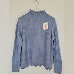 تصویر بلوز بافت یقه سه سانتی 